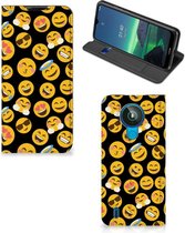 Telefoon Hoesje Nokia 1.4 Flip Cover Emoji