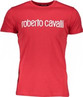 Roberto Cavalli T-shirt Rood XL Heren
