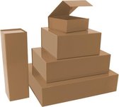 Magneetdozen 14x14.5x5.7cm Bruin (25 st.)