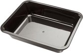 Menuschalen 227x177x60mm 1-vaks PP Zwart (304 st.)