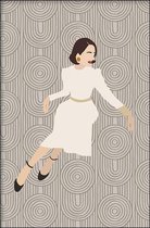 Walljar - Sitting Woman - Muurdecoratie - Poster