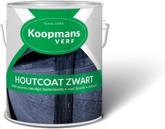 Foto: Koopmans houtcoat zwart 5 liter