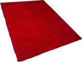 Beliani DEMRE - Vloerkleed - rood - polyester