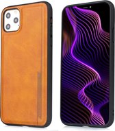 Voor iPhone 11 Pro Diaobaolee schokbestendig PU + TPU beschermhoes (geel)