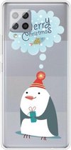 Voor Samsung Galaxy A42 5G Trendy Leuke Kerst Patroon Case Clear TPU Cover Telefoon Gevallen (Penguin)