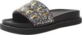 Fashion Flat Aponge Bottom Rhinestone Sequin Slippers voor Dames (Kleur: Zilver Maat: 37)