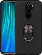 Voor Xiaomi Redmi 9360 graden roterende multifunctionele stent PC + TPU-hoes met magnetische onzichtbare houder (zwart)