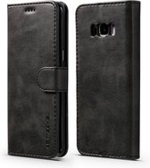 Voor Galaxy S8 Plus LC.IMEEKE Horizontale lederen flip-hoes met kalfsleer, met houder en kaartsleuven en portemonnee (zwart)