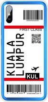 Voor Xiaomi Redmi 9A Boarding Card Series Pattern TPU beschermhoes (Kuala Lumpur)