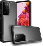 Voor Samsung Galaxy S21 Ultra 5G TPU + PC schokbestendige beschermhoes (zwart)