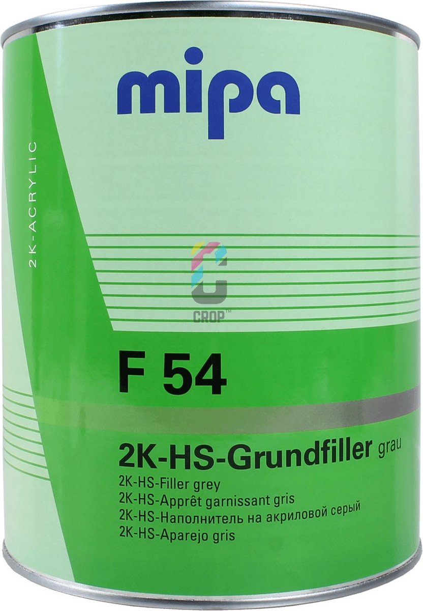 MIPA F54 2K-HS-Grundierfiller - Primer - 4 liter - Grijs