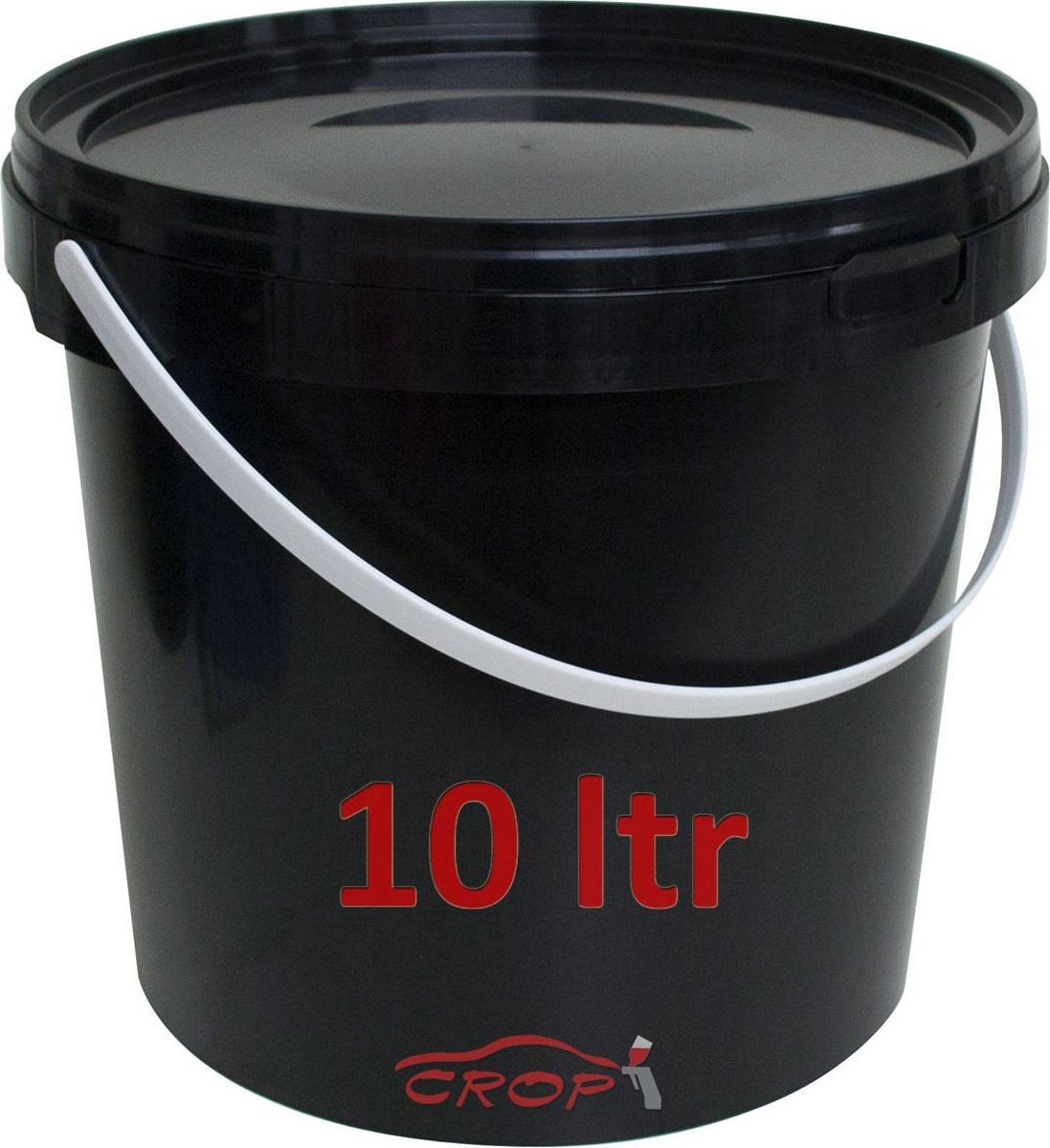 FINIXA Zwarte Bewaarbekers met deksel voor watergedragen en UV lakken - 10 liter