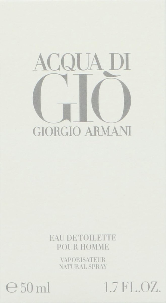 Bol Com Giorgio Armani Acqua Di Gio 50 Ml Eau De Toilette Herenparfum