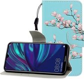 Voor Huawei Honor 10i / 20i Gekleurde Tekening Horizontale Flip Leren Case met Houder & Kaartsleuf & Portemonnee (Magnolia)