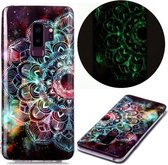 Voor Samsung Galaxy S9 + Lichtgevende TPU zachte beschermhoes (Mandala Flower)