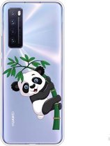 Voor Huawei nova 7 5G schokbestendig geverfd TPU beschermhoes (bamboe panda)