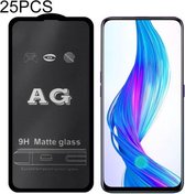 25 STKS AG Matte Frosted Full Cover Gehard Glas Voor OPPO A1k