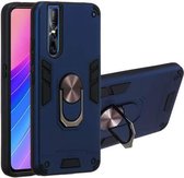 Voor vivo V15 Plus / V15 Pro / S1 Pro 2 in 1 Armor Series PC + TPU beschermhoes met ringhouder (koningsblauw)