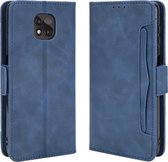Voor Motorola Moto G Power 2021 Wallet Style Skin Feel Kalfspatroon lederen tas met aparte kaartsleuven (blauw)