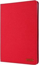 Voor iPad 10.2 doekstijl TPU platte beschermende schaal (rood)