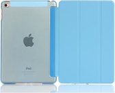 Pure Color Merge horizontale lederen flip-hoes voor iPad Mini (2019) / iPad Mini 4, met houder (blauw)