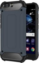 Voor Huawei P10 Plus Tough Armor TPU + PC combinatiehoes (donkerblauw)