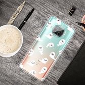 Voor Xiaomi Mi 10T Lite 5G schokbestendig geverfd transparant TPU beschermhoes (witte zeeleeuw)