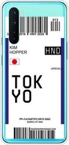 Voor OnePlus Nord Boarding Card Series Pattern TPU beschermhoes (Flag Tokyo)
