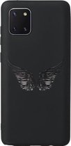 Voor Samsung Galaxy A81 Black Frosted Painted TPU beschermhoes (Wing)