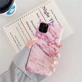 Voor iPhone 11 Pro Max TPU Smooth Marbled IMD Mobile Phone Case (Snowflake Powder F19)