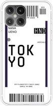 Voor iPhone 12 Pro Max Boarding Pass Series TPU beschermhoes voor telefoon (Tokio)