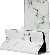 Voor Galaxy S20 Ultra Gekleurde Tekening Marmer Patroon Horizontale Flip PU Lederen Case met Houder & Kaartsleuven & Portemonnee (Wit)