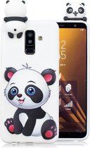 Voor Galaxy A6 (2018) schokbestendig Cartoon TPU beschermhoes (Panda)