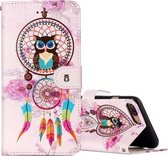 Voor iPhone 8 Plus & 7 Plus Kleurrijke Dream Catcher Uil Patroon Olifant Patroon Horizontale Flip Leren Case met Houder & Kaartsleuven & Portemonnee & Fotolijst