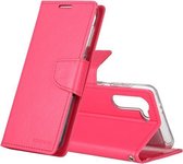 Voor Samsung Galaxy S21 5G GOOSPERY Bravo Diary Crazy Horse Texture Horizontale Flip Leren Case Met Beugel & Card Slot & Portemonnee (Rose Red)