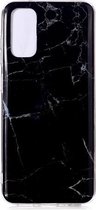 Voor Galaxy S20 Marble Pattern Soft TPU beschermhoes (zwart)