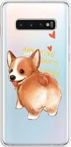 Voor Galaxy S10 Plus Lucency Painted TPU Protective (Corgi)