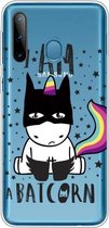 Voor Galaxy A11 / M11 schokbestendig geverfd transparant TPU beschermhoes (Batman)