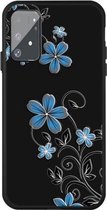 Voor Galaxy A91 / S10 Lite patroon afdrukken reliëf TPU mobiele hoes (kleine orchidee)