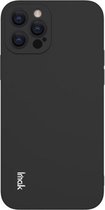 IMAK UC-2-serie schokbestendige volledige dekking zachte TPU-hoes voor iPhone 12 Pro Max (zwart)