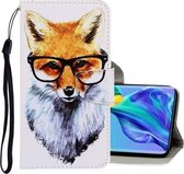 Voor Huawei Mate 30 3D Gekleurde Tekening Horizontale Flip PU Leren Case met Houder & Kaartsleuven & Portemonnee (Vos)