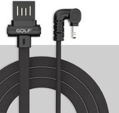 GOLF GC-68I 180 graden elleboog 8-pins naar USB 3A snelladende USB-datakabel voor iPhone 7 & 7 Plus, iPhone 6 & 6s, iPhone 6 Plus & 6s Plus (zwart)