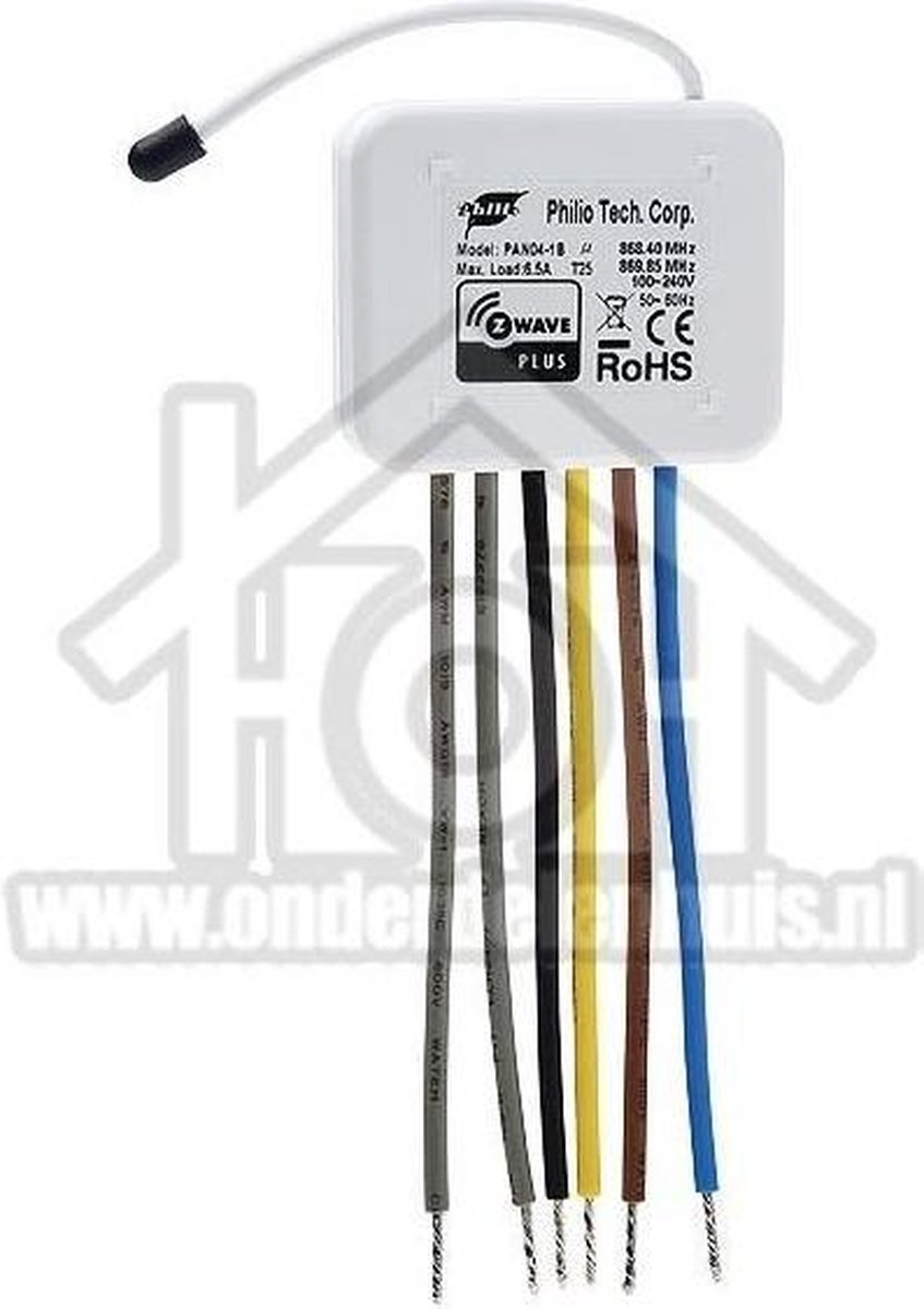 Philio Tech Schakelaar Z-Wave Plus 2x1500W