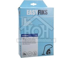 Easyfiks Stofzuigerzak S-BAG Micro Fleece 8 stuks Nw Stijl Oxygen Smartvac E201B 9002560598