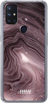 6F hoesje - geschikt voor OnePlus Nord N10 5G -  Transparant TPU Case - Purple Marble #ffffff