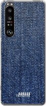 6F hoesje - geschikt voor Sony Xperia 1 III -  Transparant TPU Case - Denim #ffffff