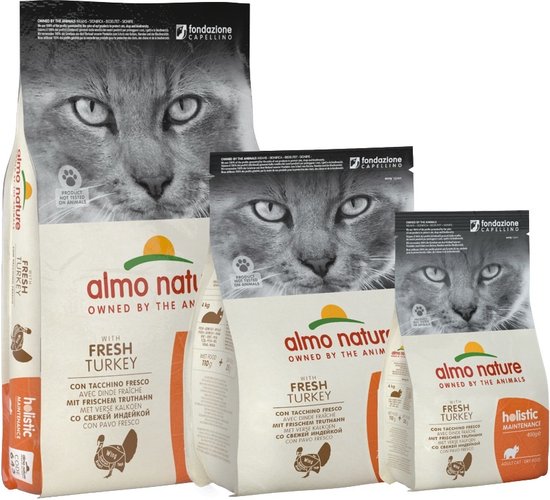 Almo Nature Holistic - Kalkoen - Kattenvoer - 2 kg