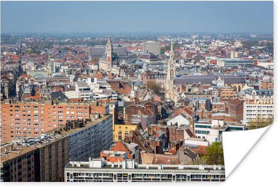 Poster Skyline van de Franse stad Rijsel - 60x40 cm | bol.com
