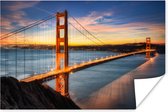 The Golden Gate Bridge poster papier 60x40 cm - Foto print op Poster (wanddecoratie woonkamer / slaapkamer) / Landschappen Poster