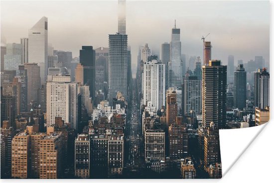 Poster Skyline van New York - 180x120 cm XXL